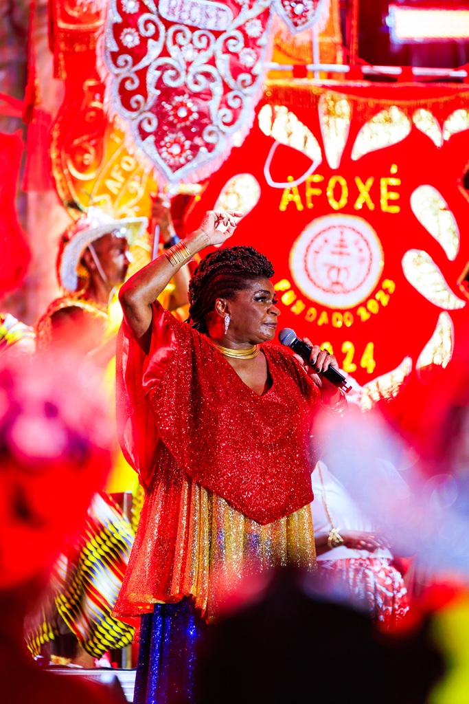 Zezé Motta no palco do Marco Zero | Foto: @greencreativee