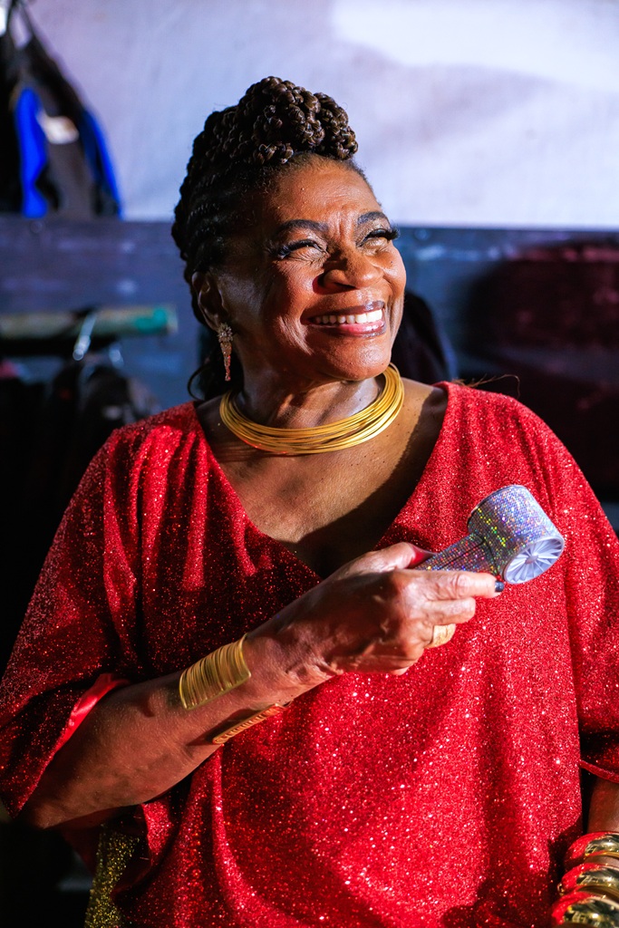 Zezé Motta no palco do Marco Zero | Foto: @greencreativee