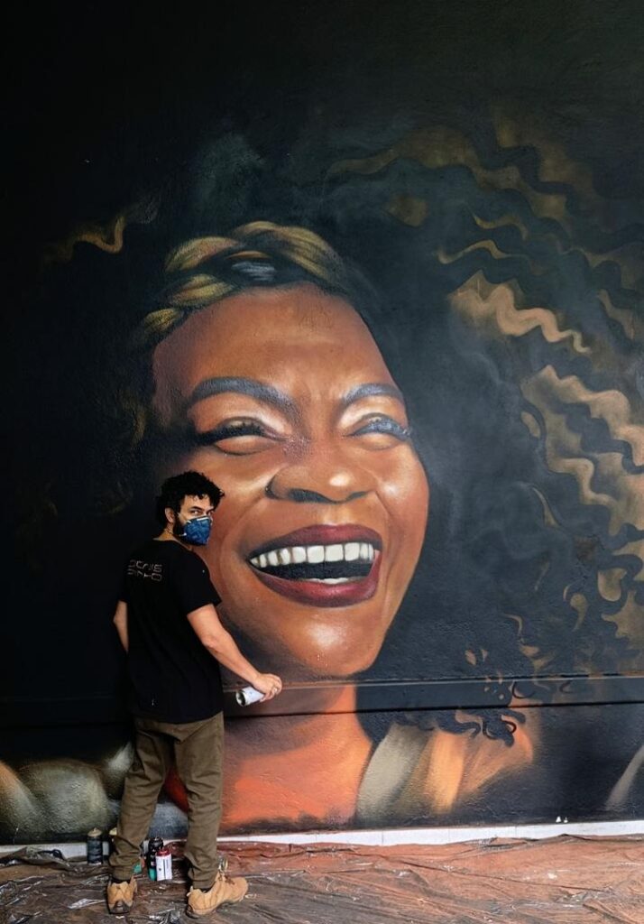 Mural em homenagem a Zezé Motta | Foto: divulgação