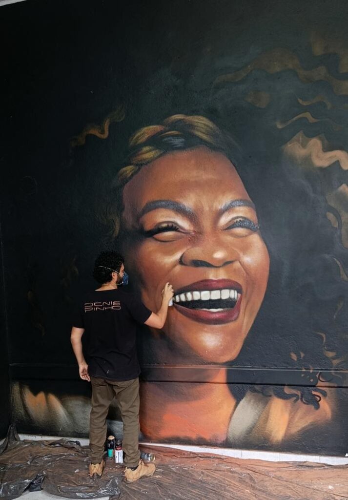 Mural em homenagem a Zezé Motta | Foto: divulgação