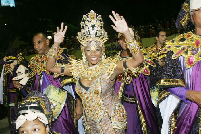 Zezé Motta na Imperatriz Leopoldinense em 2011 | Foto: Ag.News